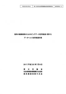 国民の健康確保のためのビッグデータ活躍推進に関するデータヘルス改革推進のサムネイル