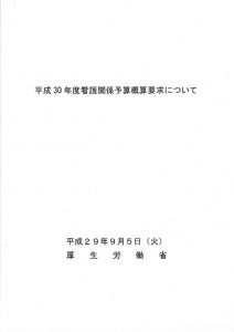 平成30年度看護関係予算概算要求（厚生労働省）のサムネイル