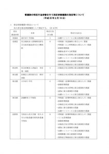 看護師の特定行為研修を行う指定研修機関の指定等についてのサムネイル