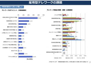 雇用型テレワークの課題のサムネイル