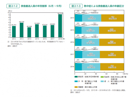 【政策資料集】熱中症を発症する年齢区分
