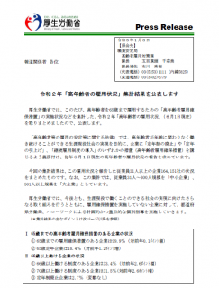 令和２年度　高年齢者の雇用状況集計結果