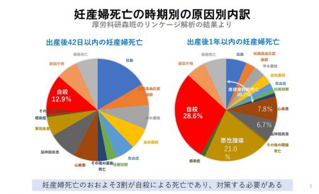 妊産婦の死亡時期別原因内訳