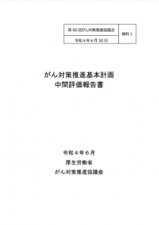 がん対策推進基本計画中間評価報告書