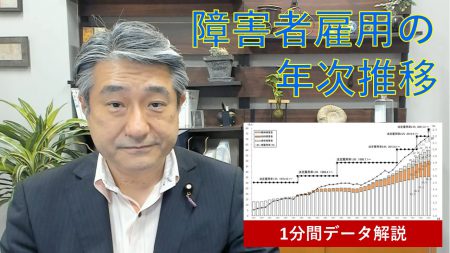 【1分間データ解説】障害者雇用の年次推移