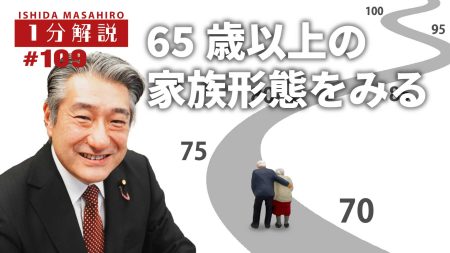 【1分間データ解説】65歳以上の家族形態