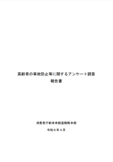 高齢者の事故防止等に関するアンケート調査