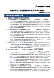 令和7年度 看護関係予算概算要求