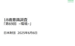 第69回18歳意識調査「環境」