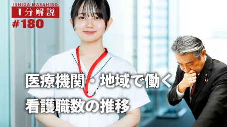 【1分間データ解説】医療機関・地域で働く看護職数の推移