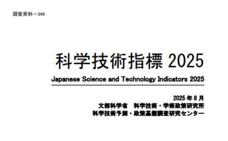 科学技術指標2025