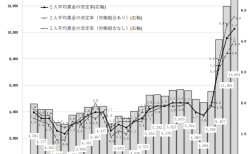 平均賃金の改定額・改定率の推移