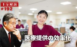 【1分間データ解説】　医療提供の効率化