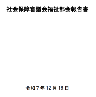 社会保障審議会福祉部会報告書
